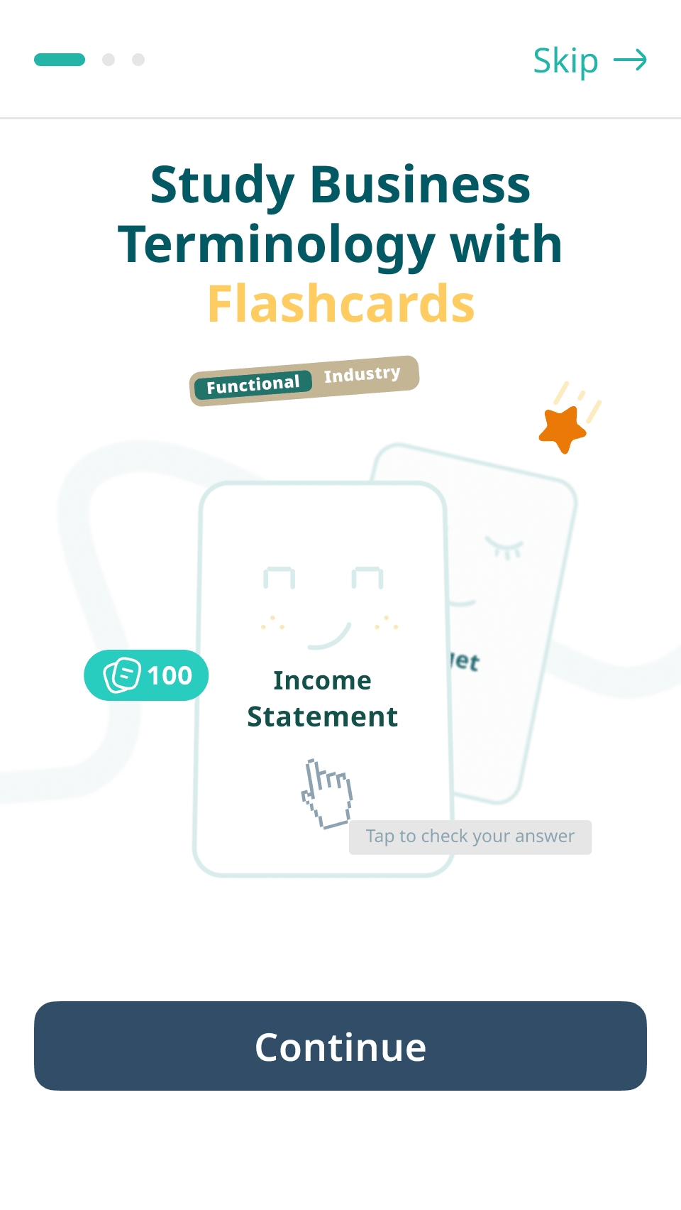 Onboarding screen