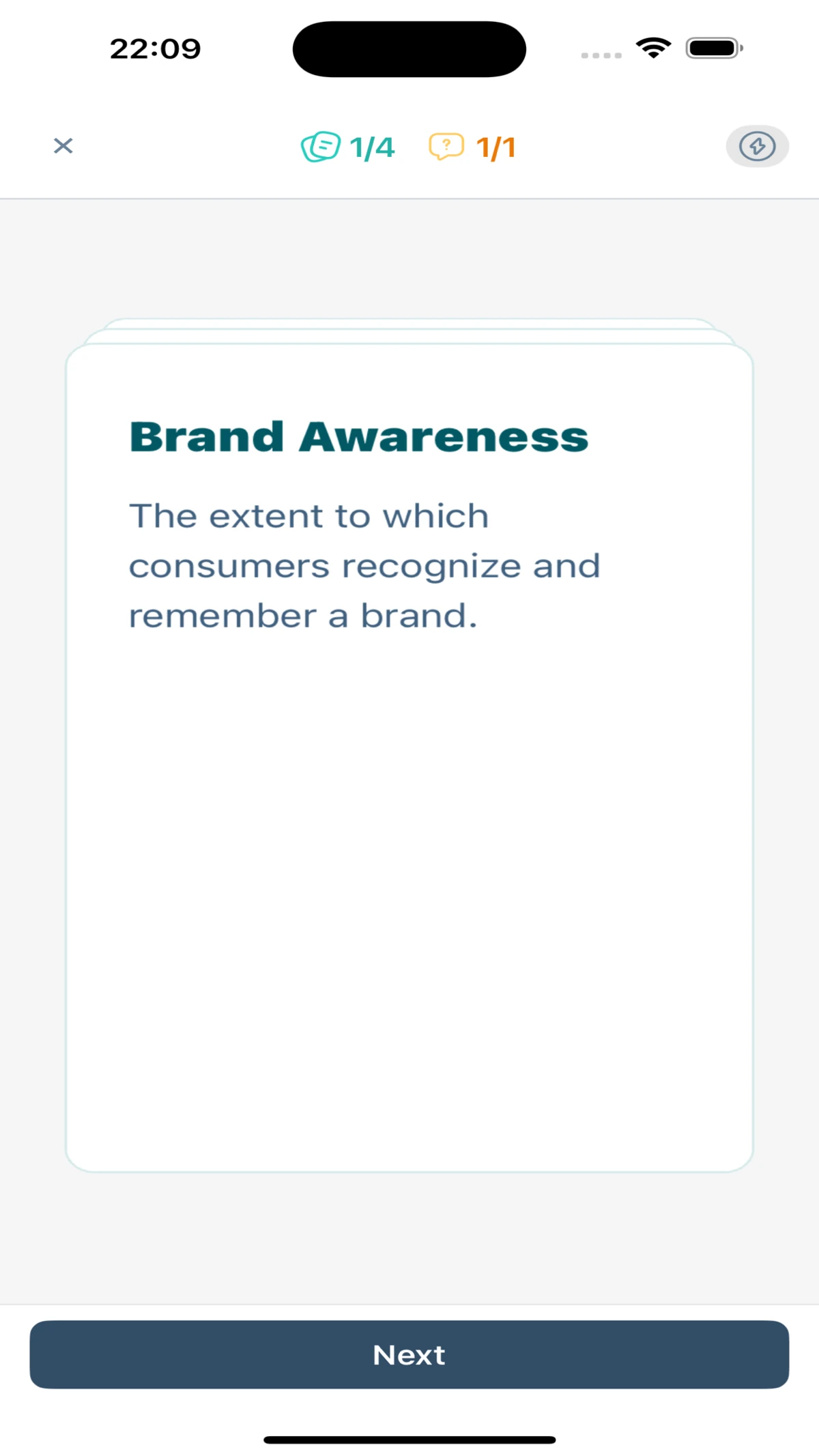 BizLinga Brand Awareness flashcard